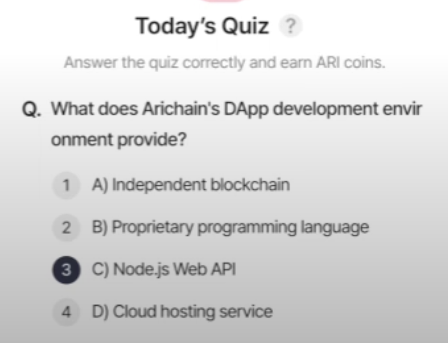 ARI Wallet Daily Quiz Answer 2 March 2025 (AriChain)